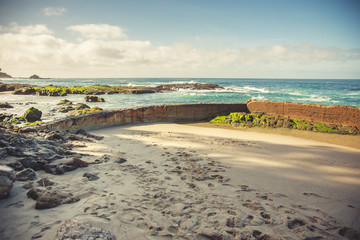 View of a scenic beach landscape