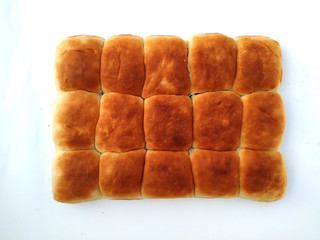 Loaf of bread isolated on white background