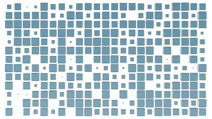 Grid pattern with lots of light blue Cubes