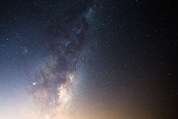 Milky Way and Stars in Night Sky
