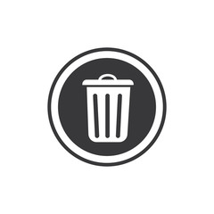 trash can simple icon