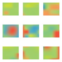 Naklejka premium Bright blurred graphics from various combinations.