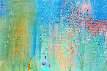 Abstract art background. Oil painting on canvas. Color texture.