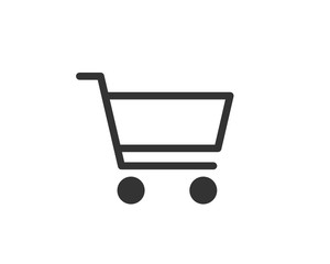 shopping cart icon vector