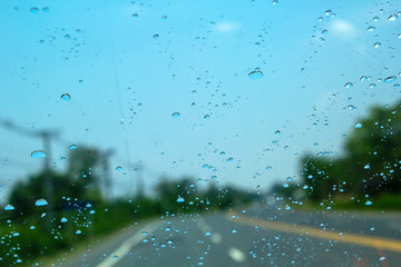 rain drops on window