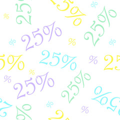Sale colorful Seamless pattern