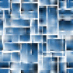 Geometric abstract pattern in low poly pixel art style. Seamless vector image.