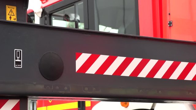 fire truck, bottom and side view.