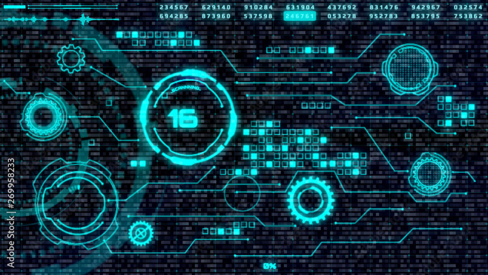 Poster hud communication elements interface