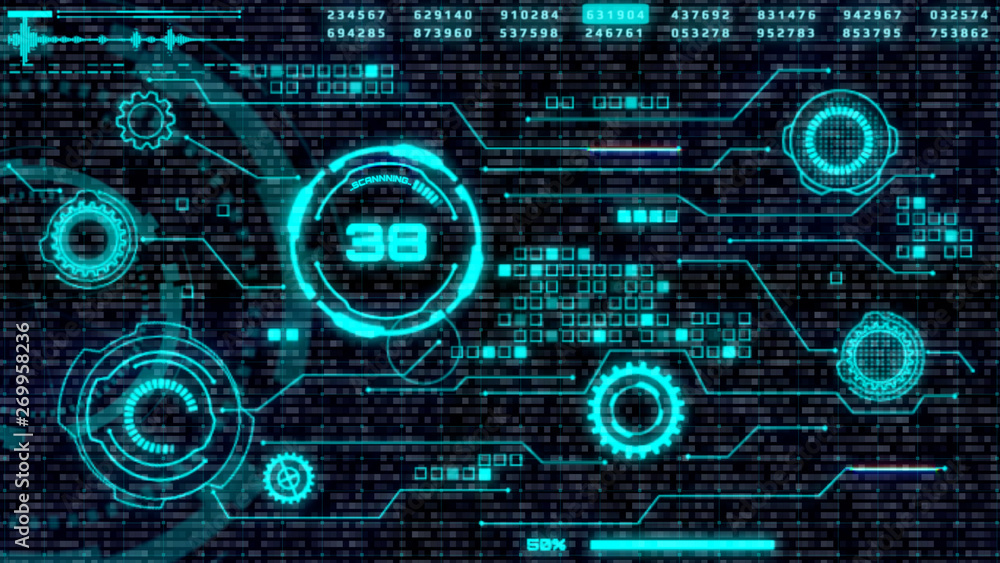 Poster hud communication elements interface