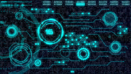 Obraz premium HUD Communication Elements Interface