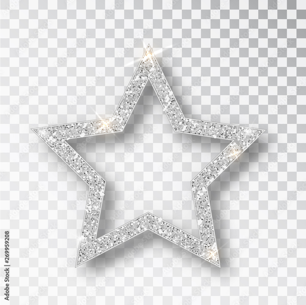 Wall mural gold glitter vector star. golden sparkle luxury design element. vector particles.