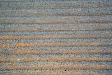 Old metal sheet roof texture.