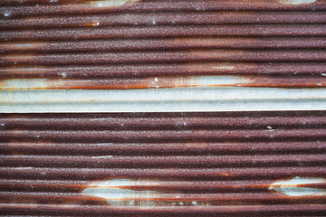 Old metal sheet roof texture.