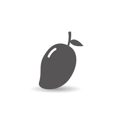 Mango fruit icon simple flat style vector illustration.