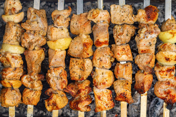 Caucasian shish kebab