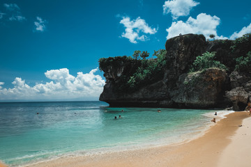Naklejka premium Tropical Balinese island beach in Bali, Indonesia