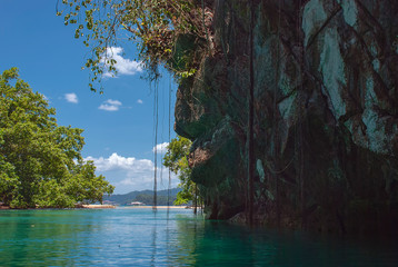 Near the entrance to the Underground River in Palawan, Philippines