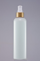 Realistic Cosmetic bottle. Container for cream, foams and other cosmetics.