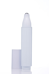 Realistic Cosmetic bottle. Container for cream, foams and other cosmetics.