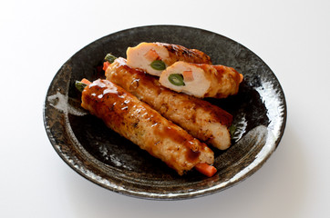 つくね　野菜巻き