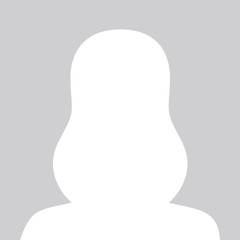 Person gray photo placeholder woman