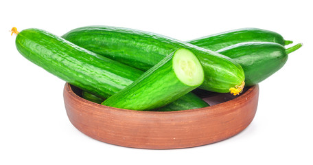 Cucumber isolated on white background