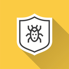 Data security shield - vector icon for graphic and web design.