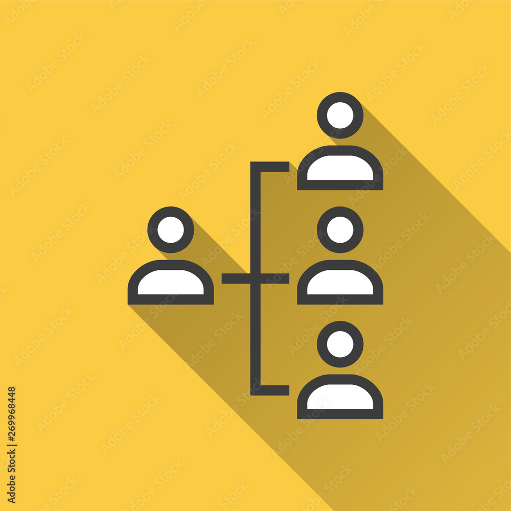 Poster network - vector icon for graphic and web design.