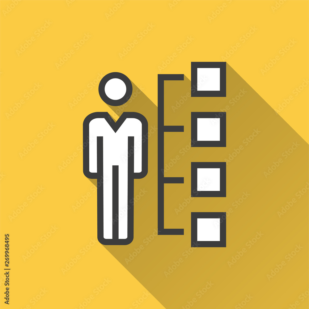 Poster network - vector icon for graphic and web design.