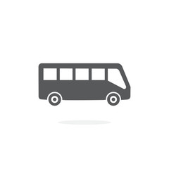 Bus Icon on White Background