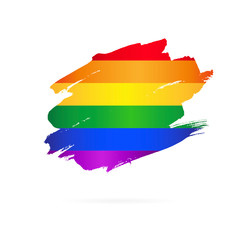 LGBT flag. International symbol. Vector illustration
