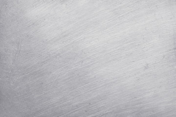 Obraz premium aluminium metal texture background, scratches on polished stainless steel.