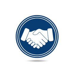 Fototapeta premium Handshake Friendship Icon Pictogram Symbol