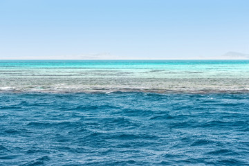 Fototapeta premium Red sea White Island Sea Seashore Sharm el Sheikh, Africa Egypt.