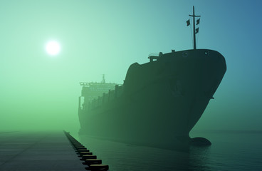 The cargo ship