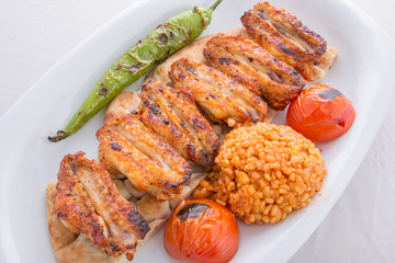 Turkish barbecued chicken wings