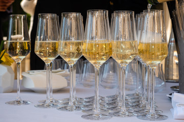 Verres à champagne
