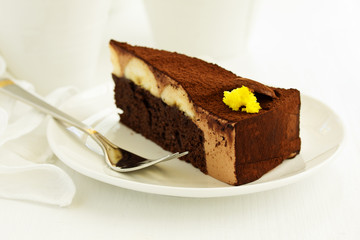 A piece of banana cake.
