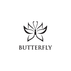 Butterfly logo icon design vector template