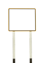 blank billboard isolated on white