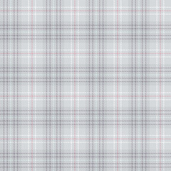 Light grey plaid seamless pattern. Vector background
