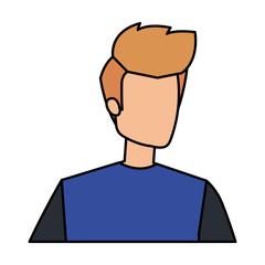 young and casual man character