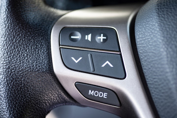 detail of a car, volume control