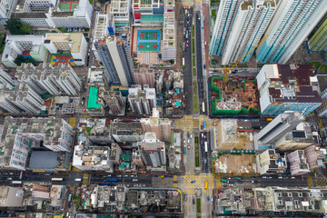  Top view of Hong Kong city