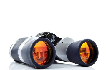 Close-Up Of Binoculars  White Background
