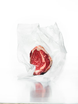 Steak in paper