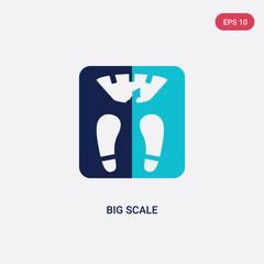 two color big scale vector icon from beauty concept. isolated blue big scale vector sign symbol can be use for web, mobile and logo. eps 10