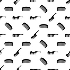 Comb Icon Seamless Pattern