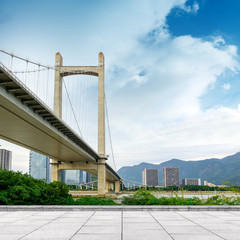 Modern bridges and rivers